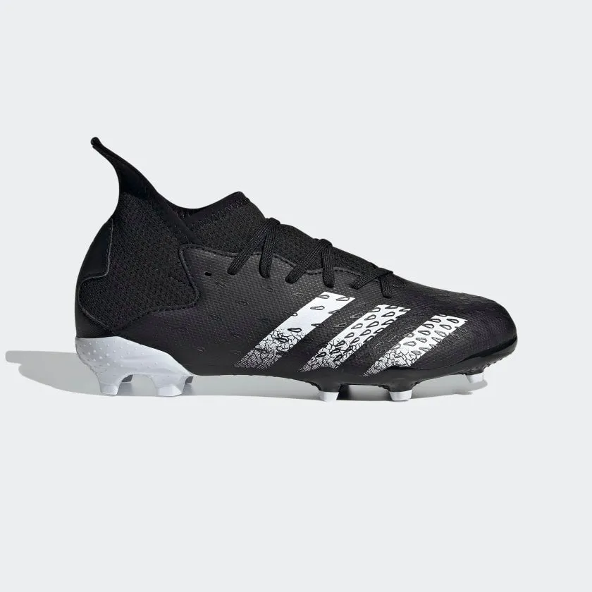 adidas PREDATOR FREAK.3 Firm Ground Soccer Cleats | Black | Kid's Unisex