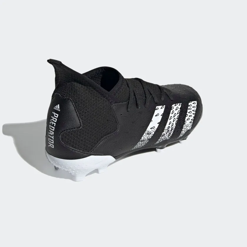adidas PREDATOR FREAK.3 Firm Ground Soccer Cleats | Black | Kid's Unisex