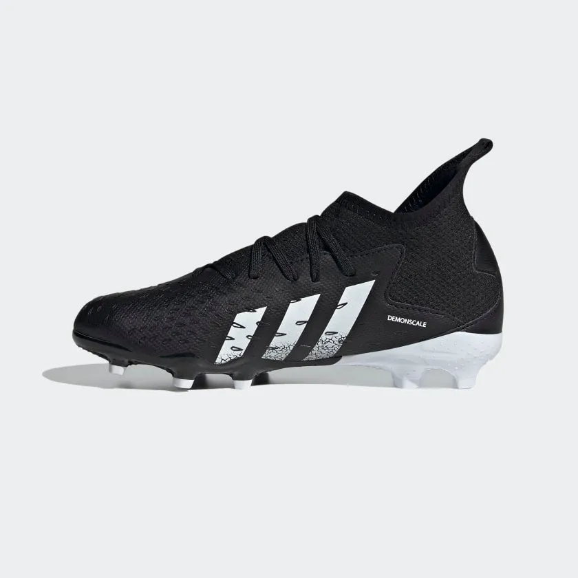 adidas PREDATOR FREAK.3 Firm Ground Soccer Cleats | Black | Kid's Unisex