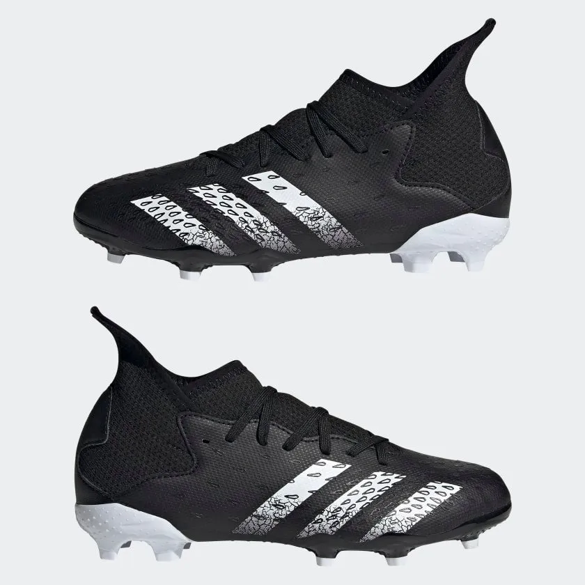 adidas PREDATOR FREAK.3 Firm Ground Soccer Cleats | Black | Kid's Unisex